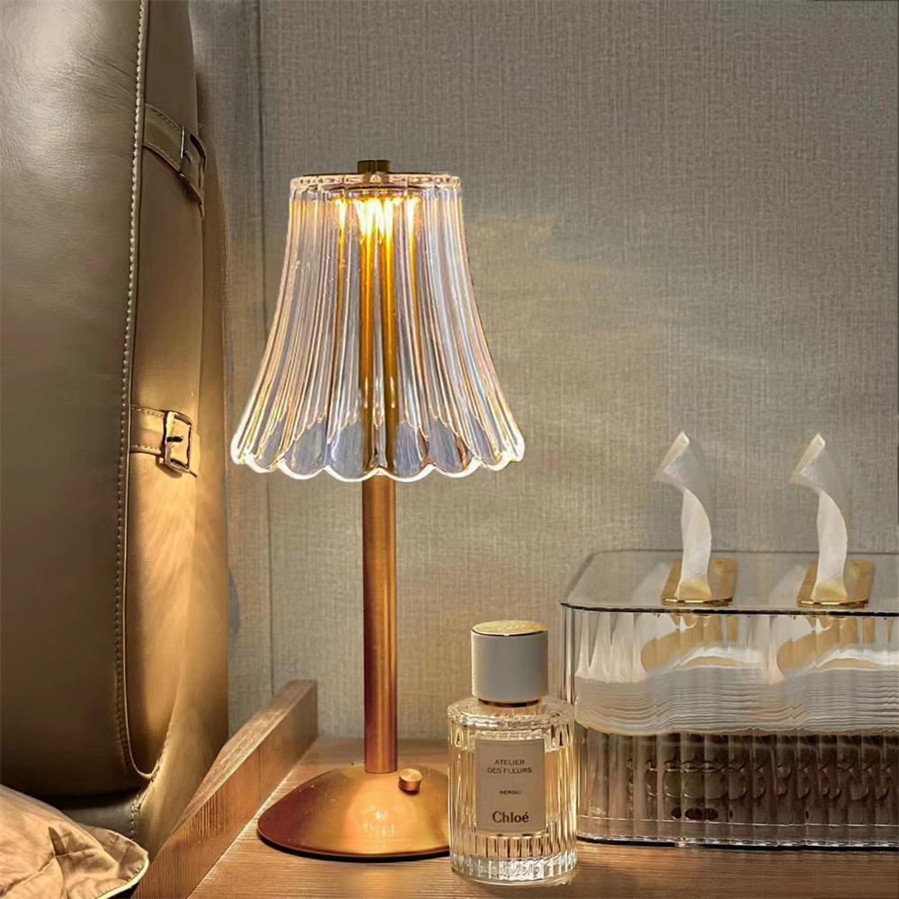 LM 8031 LED Touch Sensor Rechargeable Wireless Table Lamp for Bedroom Reading Decor